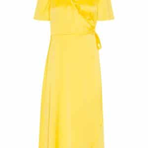 A-View - Kjole - Peony Wrap Dress - Yellow