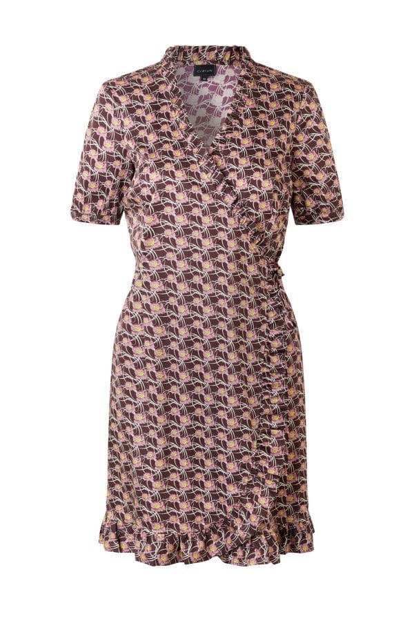 CRÉTON CRJenna wrap kjole (RAISIN 44)