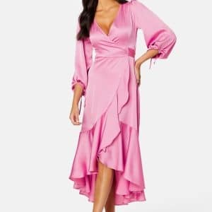 BUBBLEROOM Gilda Wrap Dress Lilac S