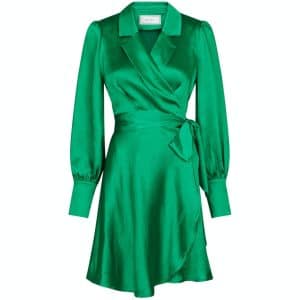 Dawn satin dress - Green