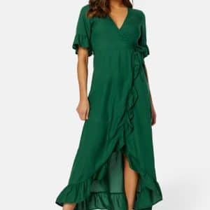 Happy Holly Emmie Viscose Maxi Dress Emerald green 48/50