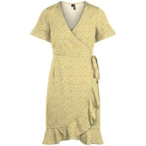 Vero Moda dame kjole VMHENNA - Birch Yellow Hollo