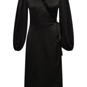 A-View - Kjole - Peony Long Sleeve Dress - Black