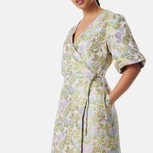 Y.A.S Yaspanja SS Wrap Dress Patterned M