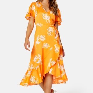 Object Collectors Item Issy Papaya S/S Mini Wrap Bright Marigold AOP 34