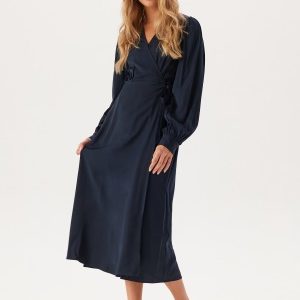 BUBBLEROOM Wrap Dress Navy 34