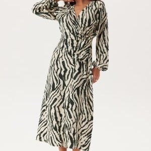 BUBBLEROOM Wrap Dress Zebra M