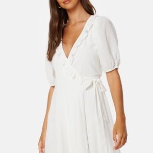 Bubbleroom Occasion Towa Frill Dress White 4XL