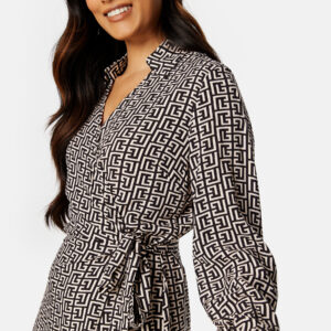 Bana L/S Wrap Midi Dress