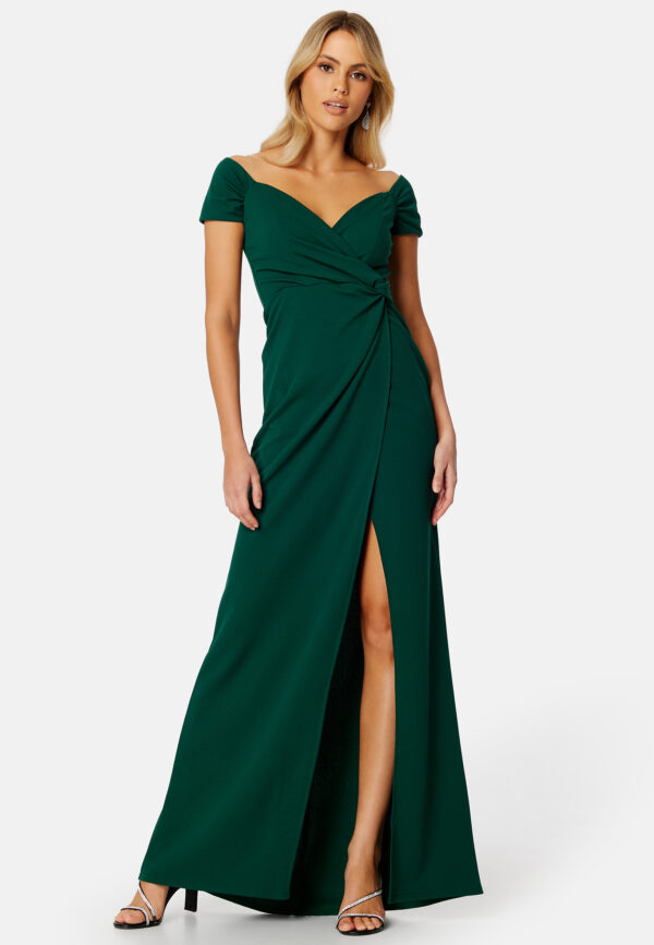 Bardot Knot Front Maxi Dress