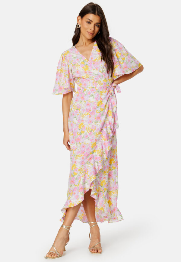 Emma Henna Long Wrap Dress