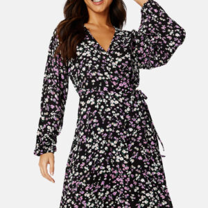 Fiola LS AOP Wrap Dress