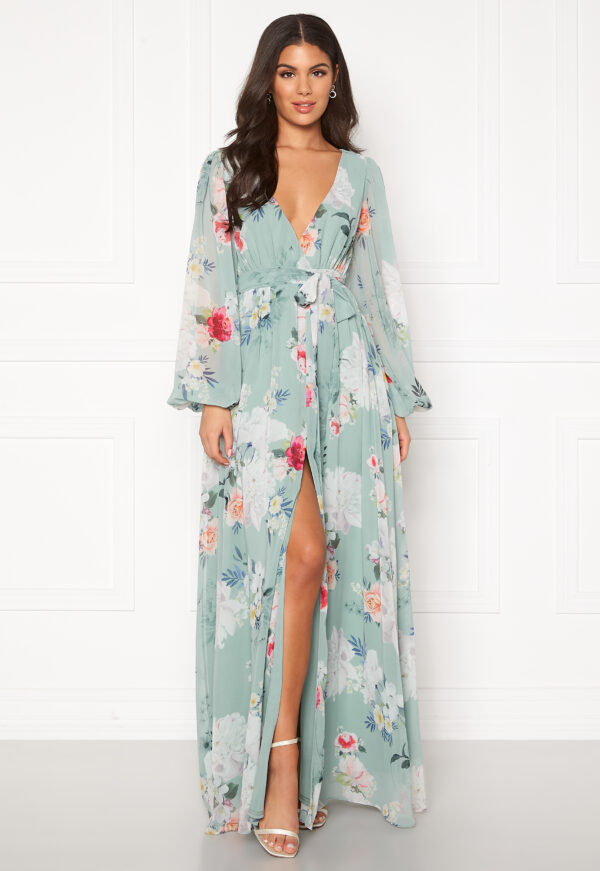 Floral Chiffon Maxi Dress