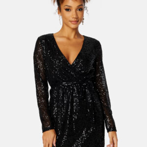 Glitas L/S Wrap Dress