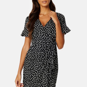 Henna Dot 3/4 Wrap Dress