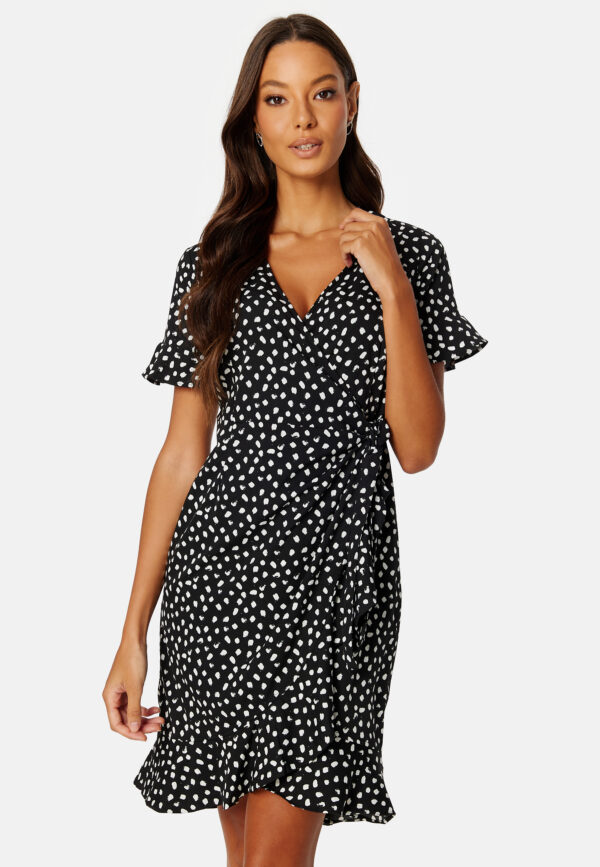 Henna Dot 3/4 Wrap Dress