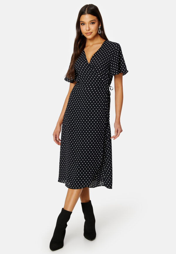 Ninna S/S Wrap Midi Dress