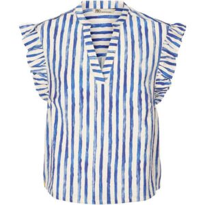 PBO Kota top - Blue stripe