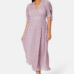 Plisse Wrap Dress