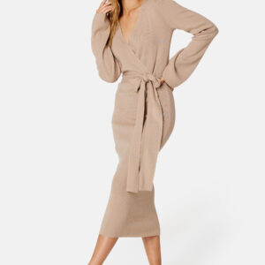 Samantha knitted wrap dress