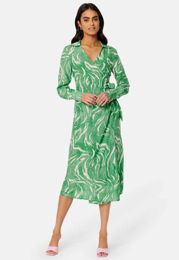 Sirene LS Midi Wrap Dress
