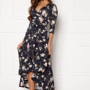 Tara 3/4 Sleeve Highlow Dress