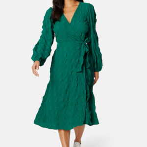 Triniti midi wrap dress