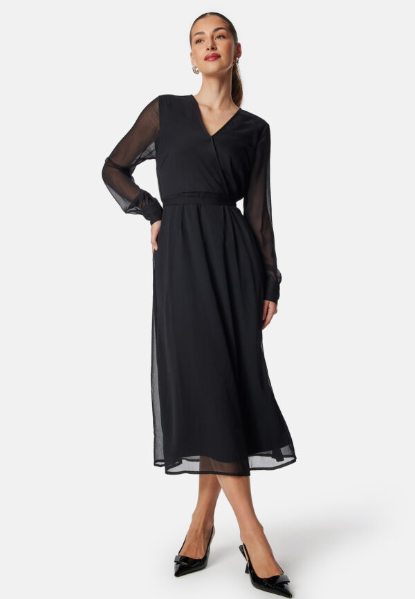 Vifalia V-neck L/S MIDI DRESS