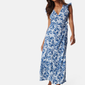 Vipeffi lira V-Neck wrap midi dress