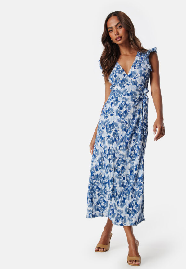 Vipeffi lira V-Neck wrap midi dress