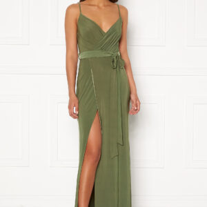 Wrap Front Maxi Dress