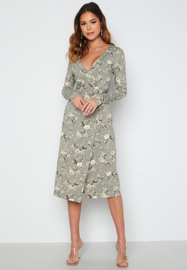 Wrap Midi Dress