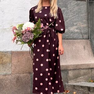 Loved by Lykke - Kjole - Tilde Dress - Rose Dot (Levering i slut oktober)